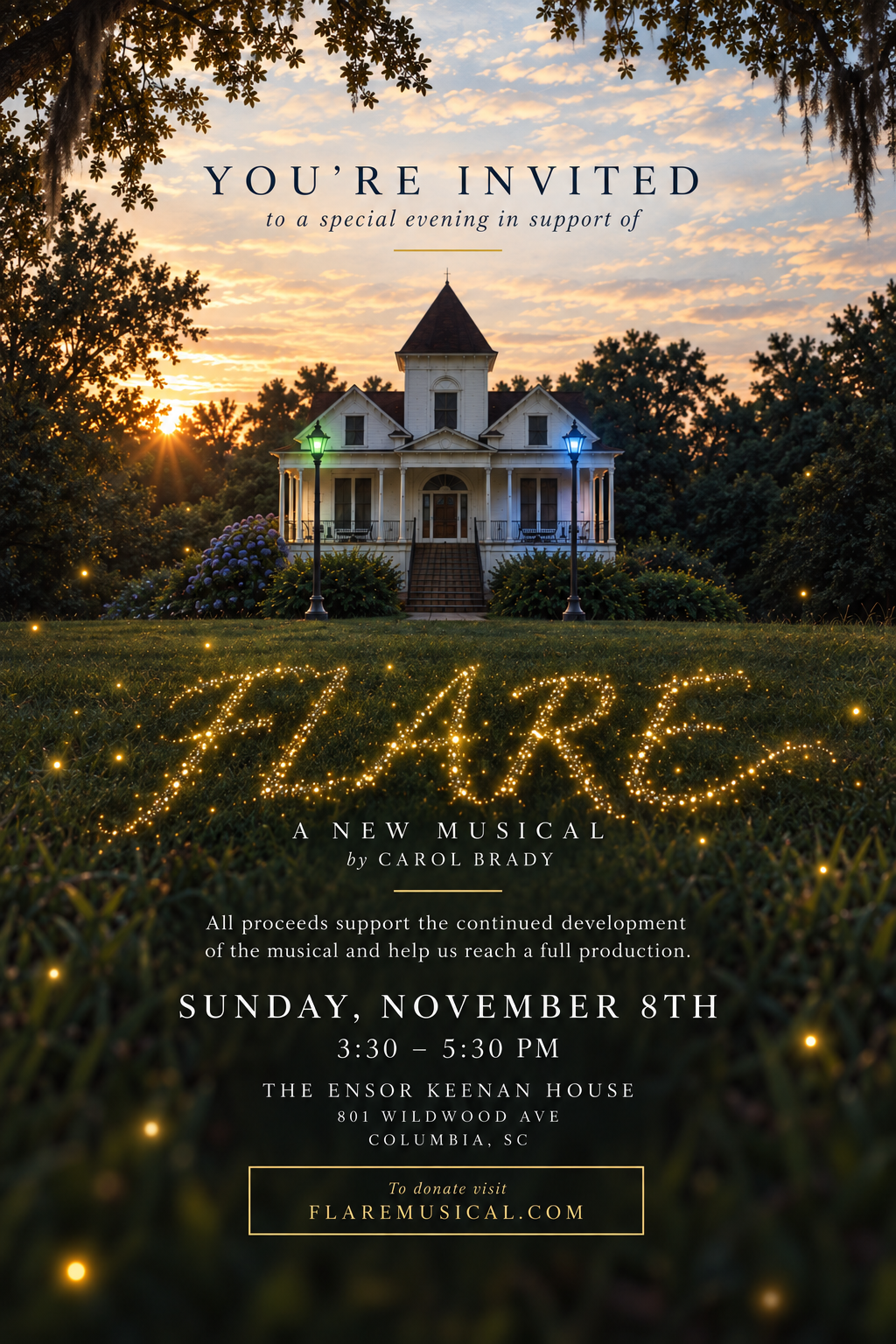 Donate to FLARE: A New Musical by Carol Brady